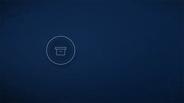 Archive box icon symbolizing company liquidation and closure