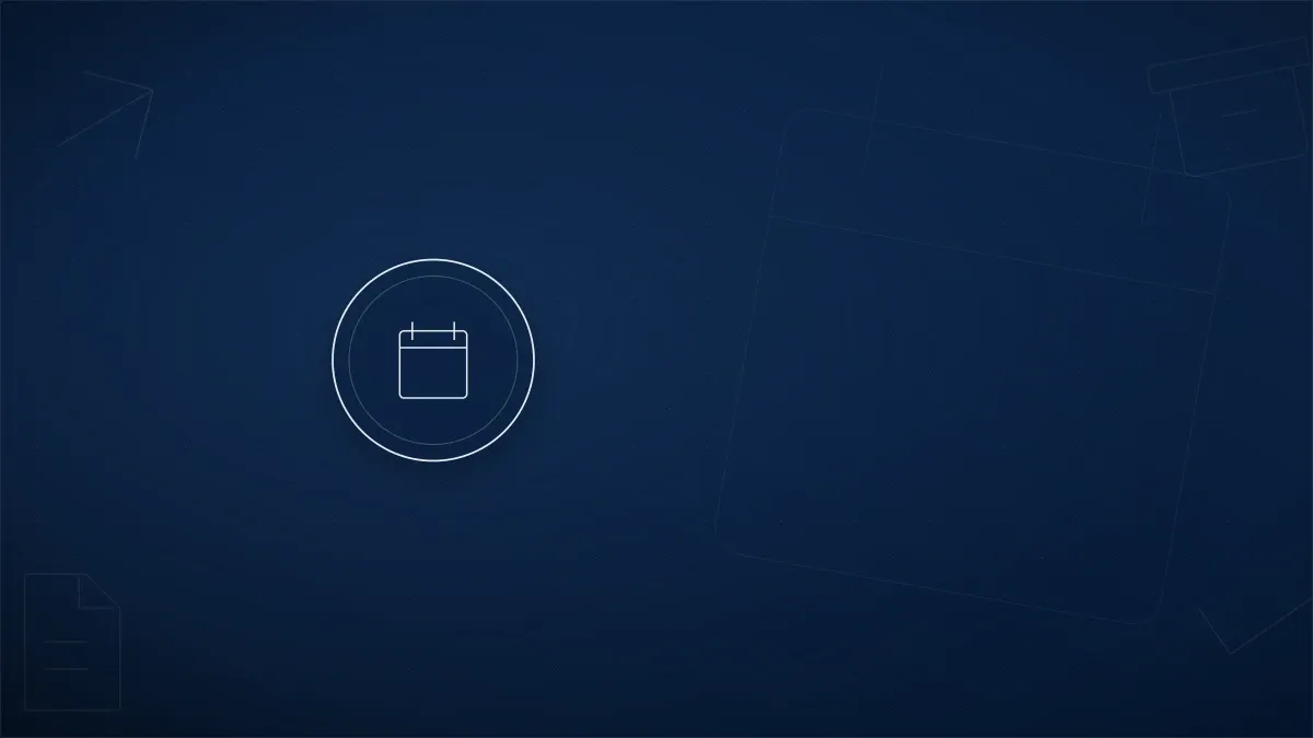 Calendar, document and approval icons representing e-invoice and e-archive invoice cancellation