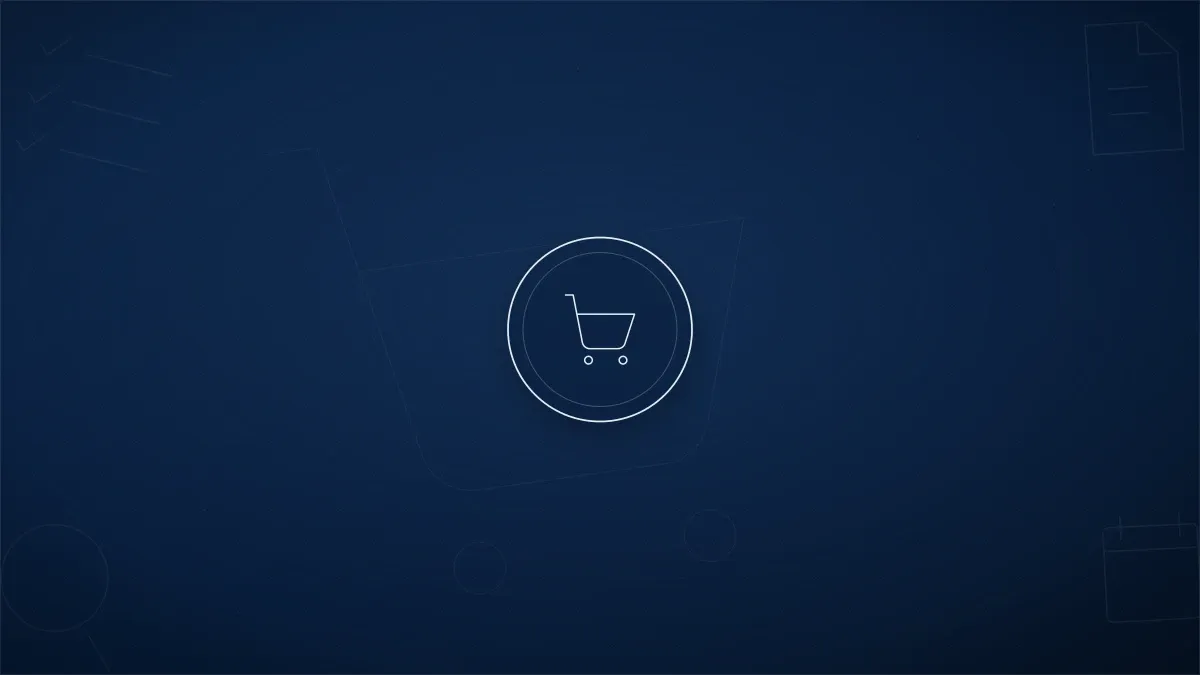 E-ticaret faaliyet kodu ve KDV oranı eşleşmesini simgeleyen alışveriş sepeti, belge ve kontrol listesi ikonları