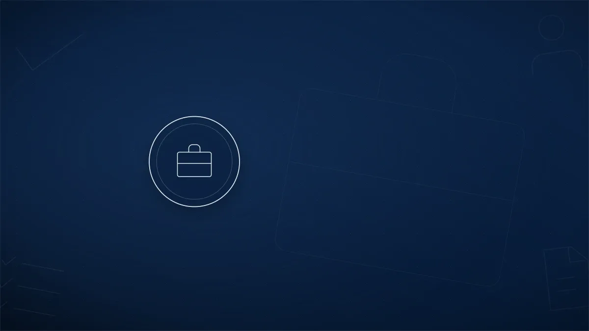 Briefcase icon symbolizing self-employed professionals issuing receipts