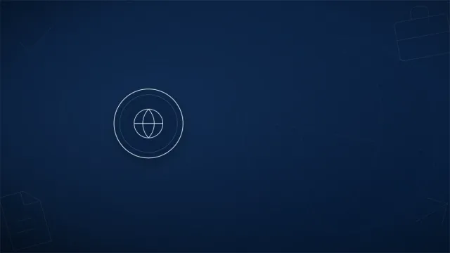 Globe icon symbolizing export of services to clients abroad